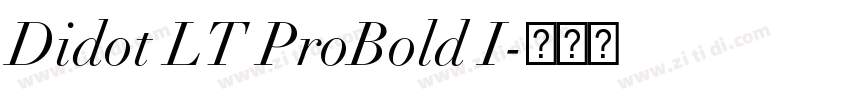 Didot LT ProBold I字体转换